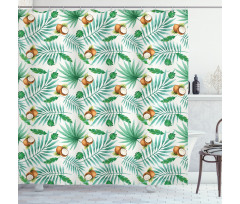 Coconut Aloha Hawaii Shower Curtain