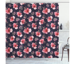 Pink Garden Flora Shower Curtain