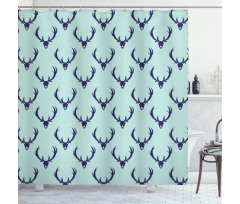 Abstract Creature Motif Shower Curtain
