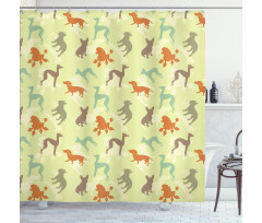 Pure Breed Animals Shower Curtain