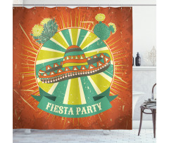 Latin America Sombrero Shower Curtain