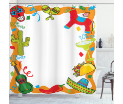 Cartoon Party Items Shower Curtain