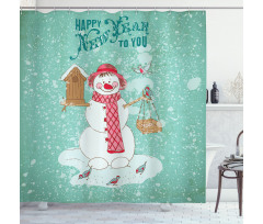 Happy New Year Shower Curtain