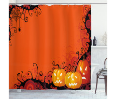 Halloween Pumpkins Shower Curtain