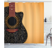 Floral Folk Ornaments Shower Curtain