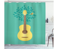 Nature Instrument Bird Shower Curtain