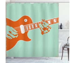 Musician Performing Shower Curtain