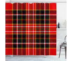 Scottish Tartan Style Shower Curtain