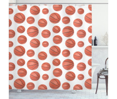 Realistic Style Ball Shower Curtain