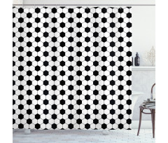 Abstract Ball Pattern Shower Curtain