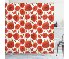 Floral Blossom Spring Shower Curtain