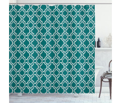 Traditional Ikat Pattern Shower Curtain