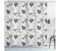 Tropical Botany Design Shower Curtain