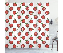 Cartoon Organic Fruit Shower Curtain