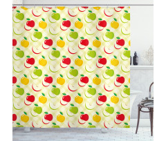 Retro Country Kitchen Shower Curtain