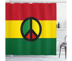 Reggae Culture Peace Shower Curtain
