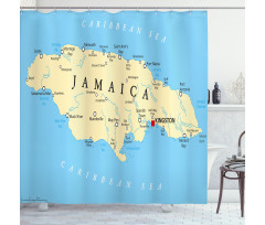 Caribbean Sea Tropic Shower Curtain
