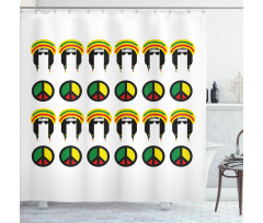 Colorful Reggae Shower Curtain