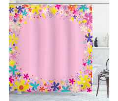 Girls Birthday Flora Shower Curtain