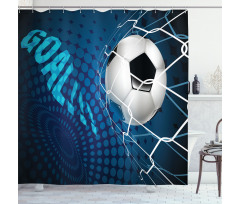 Abstract Goal Pattern Shower Curtain
