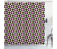 Checkered Pop Art Shower Curtain