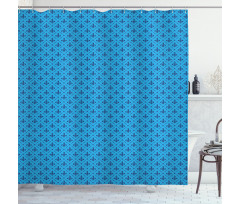 Diagonal Lines Shower Curtain