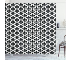 Royal Lily Pattern Shower Curtain