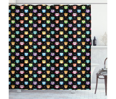 Funny Confused Serious Shower Curtain