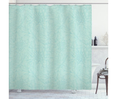 Hand Drawn Dahlia Shower Curtain