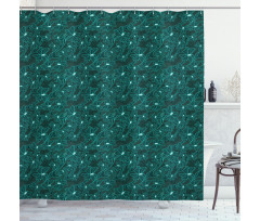 Baroque Inspired Foliage Shower Curtain