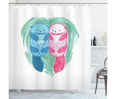 Semiaquatic Animal Shower Curtain