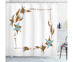 Floral Frame Shower Curtain
