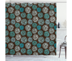 Dots and Circles Shower Curtain