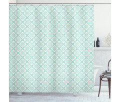 Mosaic Floral Detail Shower Curtain