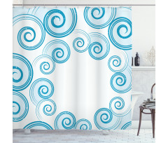 Water Waves Shower Curtain