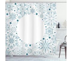 Xmas Snowflakes Shower Curtain