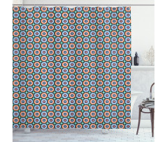 Mosaic Circular Design Shower Curtain