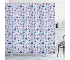 Ocean and Waves Shower Curtain