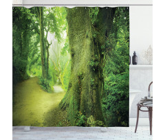 Wilderness Fantasy Theme Shower Curtain