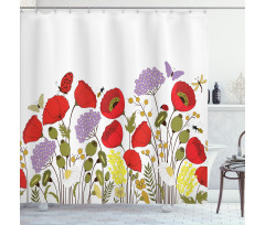 Nature Scene Fauna Shower Curtain