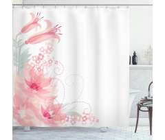 Romance Watercolor Shower Curtain