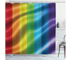 Pride Flag Inspired Design Shower Curtain