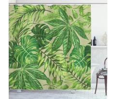 Fresh Jungle Aloha Shower Curtain