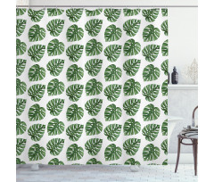 Palm Leaves Nature Shower Curtain