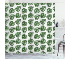 Palm Leaves Nature Shower Curtain