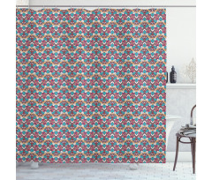 Oriental Pattern Shower Curtain