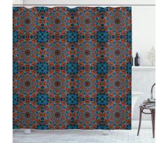 Chinese Lace Motif Shower Curtain