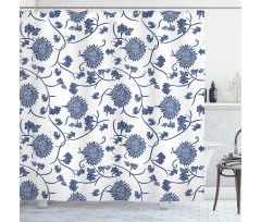 Chinese Garden Traditional Shower Curtain