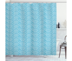 Japanese Ocean Sea Waves Shower Curtain