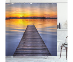 Sunset at Paterwoldsemeer Shower Curtain